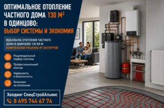 Оптимальное отопление частного дома 130 м² в Одинцово