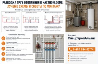 Разводка труб отопления в частном доме