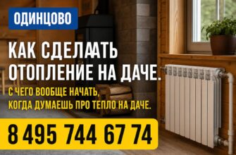 Одинцово Отопление своими руками на даче