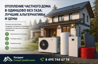 Отопление частного дома в Одинцово без газа