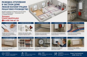 Разводка отопления в частном доме любой конфигурации