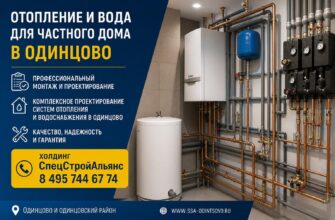 Отопление и вода для частного дома в Одинцово