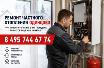 Ремонт отопления в Одинцово: зимой