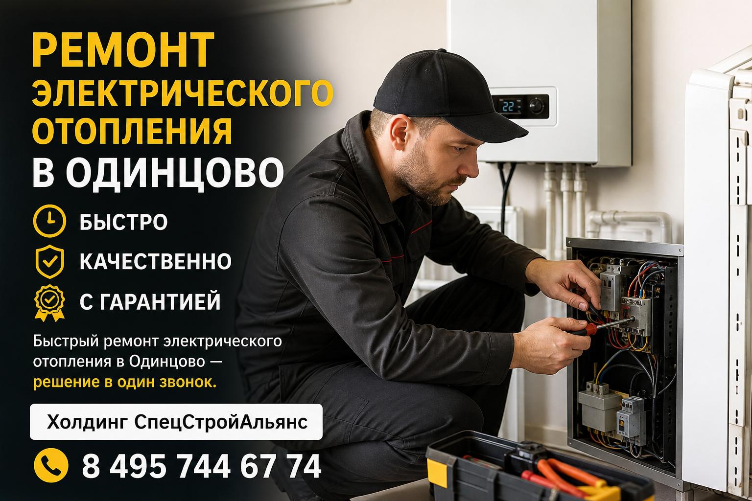 Быстрый ремонт электрического отопления в Одинцово — решение в один звонок