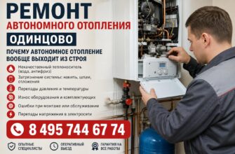 Ремонт автономного отопления в Одинцово
