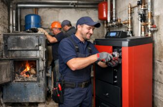 Стоимость работ по замене твердотопливного котла в Одинцово