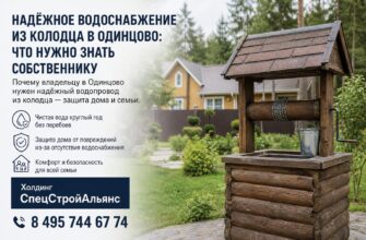 Водоснабжение из колодца в Одинцово
