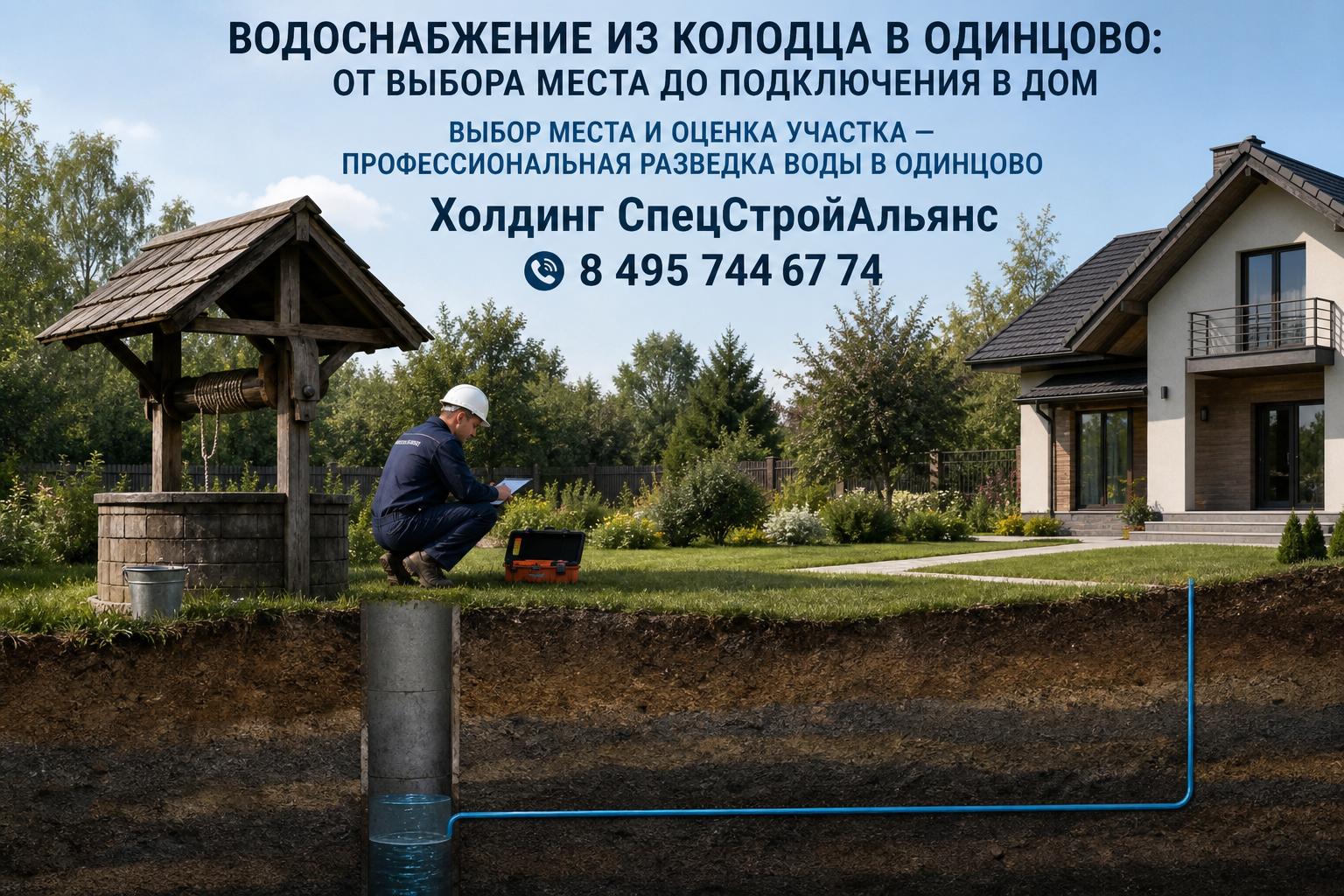 Выбор места и оценка участка — профессиональная разведка воды в Одинцово