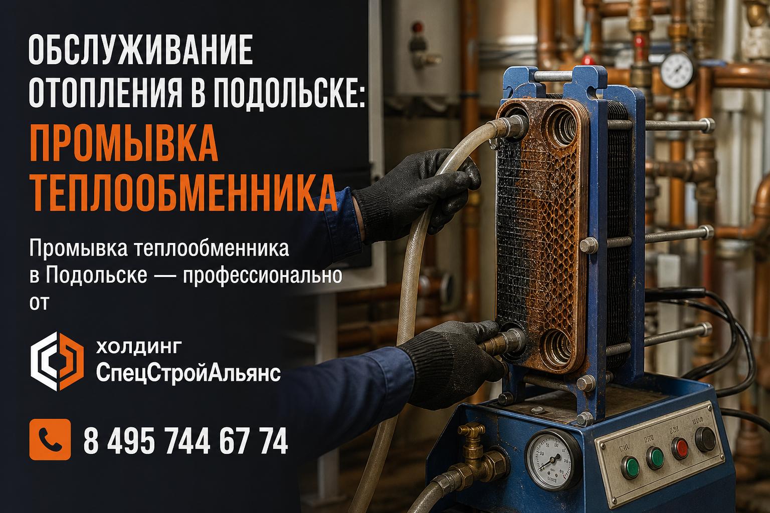 Промывка теплообменника в Подольске — профессионально от Промывка теплообменника в Подольске — профессионально от
