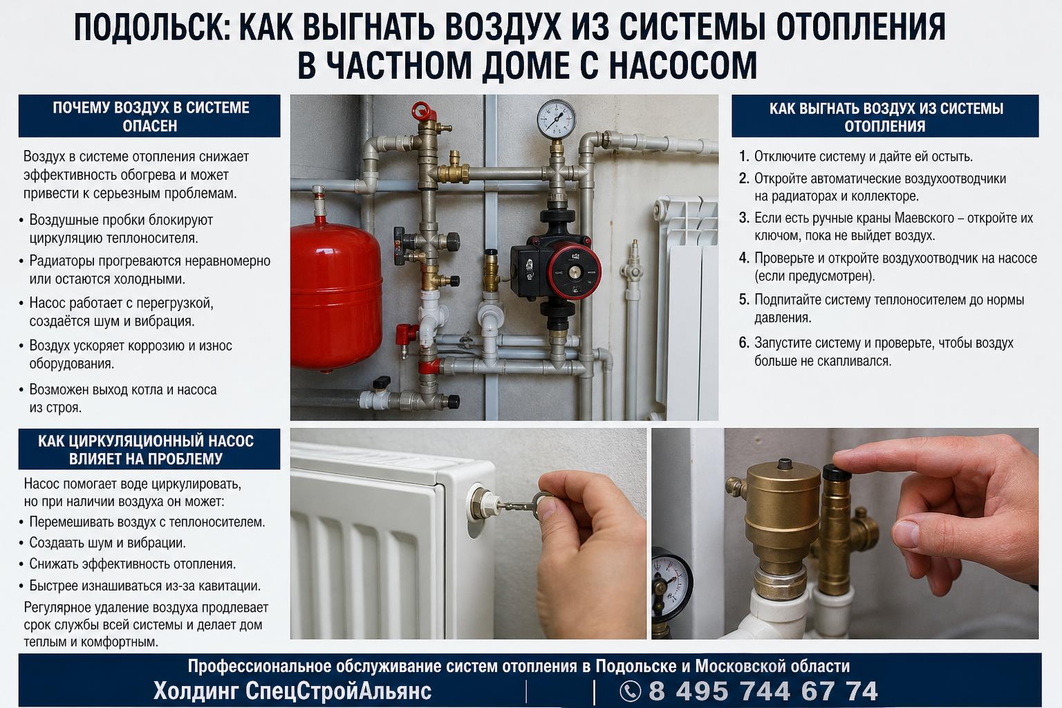 Почему воздух в системе отопления опасен и как циркуляционный насос влияет на проблему Почему воздух в системе отопления опасен и как циркуляционный насос влияет на проблему