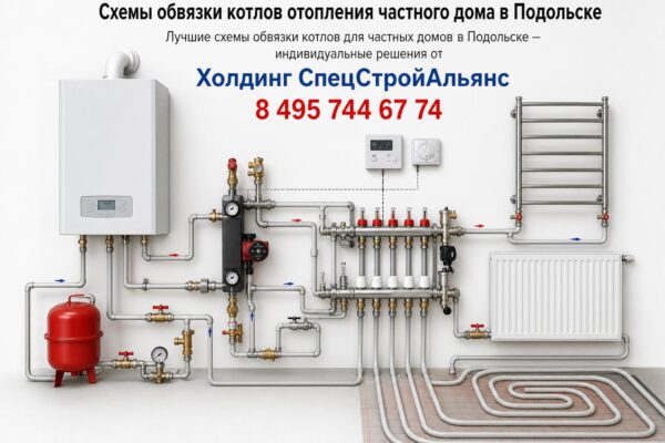 Схемы обвязки котлов отопления частного дома в Подольске