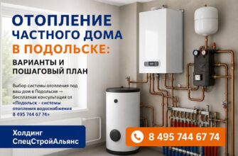 Отопление частного дома в Подольске: варианты
