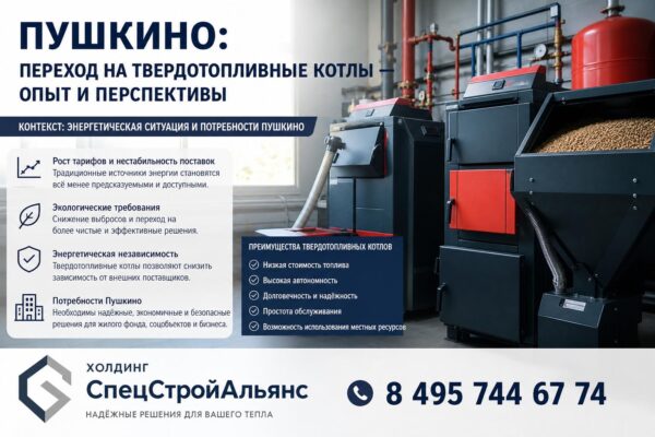Пушкино: переход на твердотопливные котлы