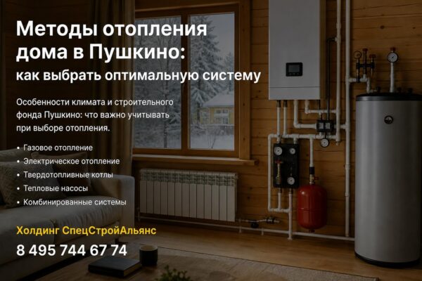 Методы отопления дома в Пушкино