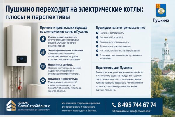 Пушкино переходит на электрические котлы