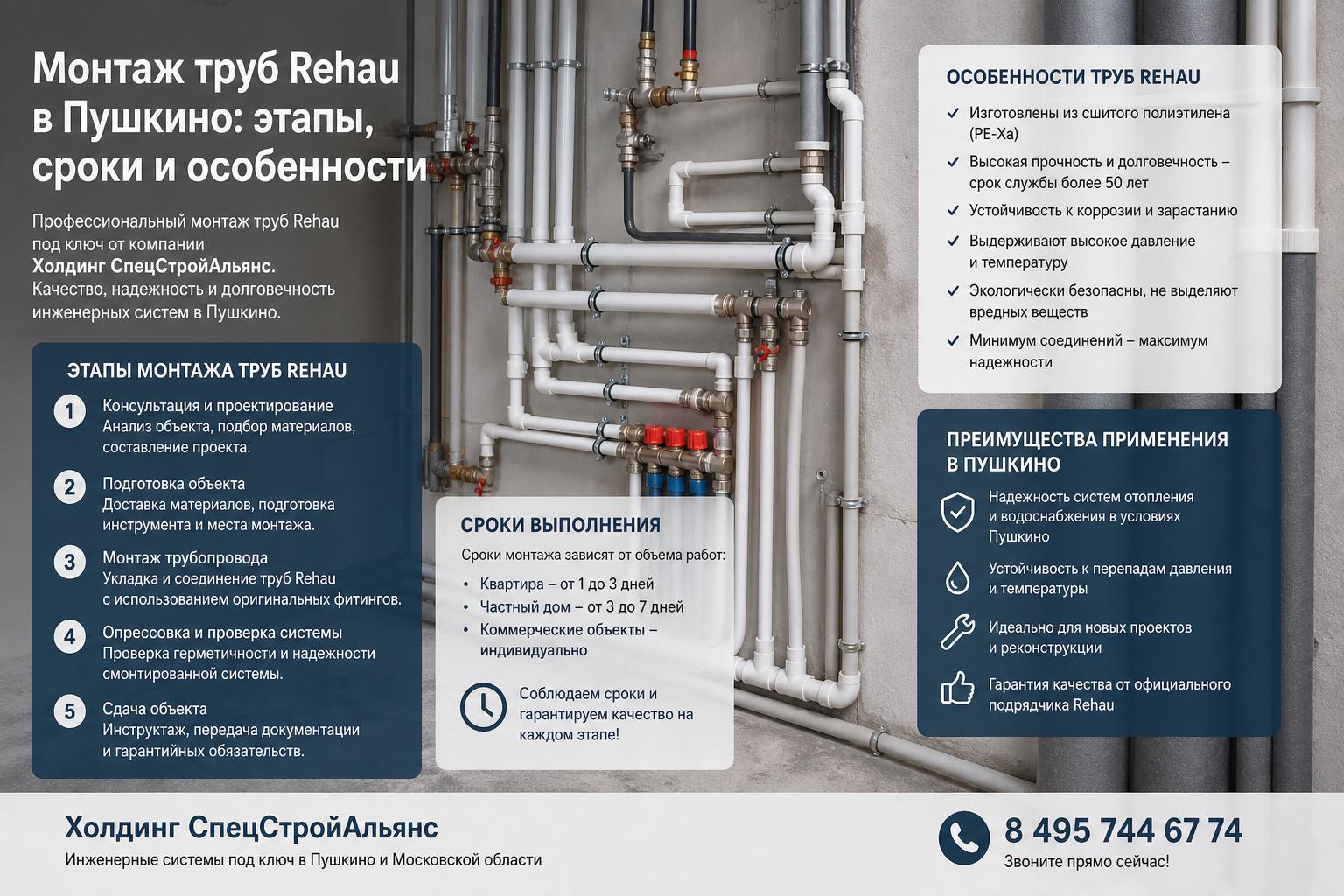 Особенности труб Rehau и преимущества их применения в Пушкино Особенности труб Rehau и преимущества их применения в Пушкино