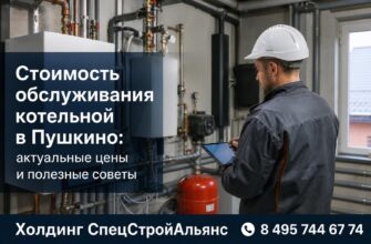 Стоимость обслуживания котельной в Пушкино