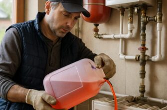 Замена теплоносителя в дачном отоплении в Рузе