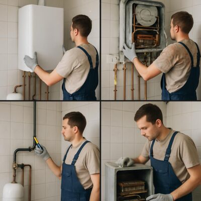 Этапы замены газового котла в Рузе