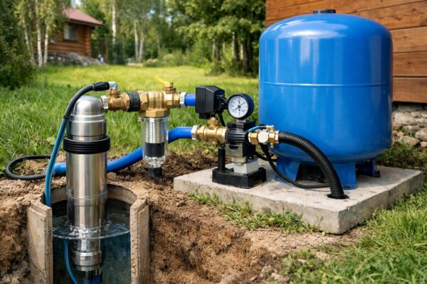 Руза: особенности подключения гидроаккумулятора к скважине