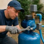 Руза: ремонт насоса водоснабжения