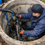 Монтаж насоса в колодце частного водоснабжения в Рузе
