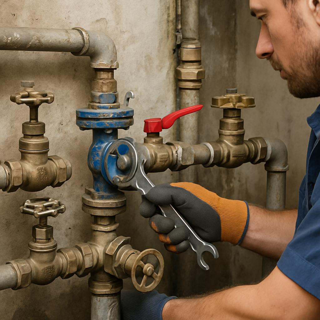 Ремонт запорной арматуры водоснабжения