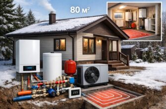 Руза: отопление дома площадью 80 кв. м