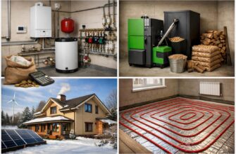 Отопление дома площадью 140 кв. м в Рузе