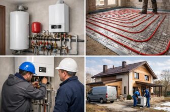 Отопление дома площадью 110 кв. м в Рузе