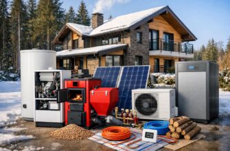 Отопление дома площадью 160 кв. м в Рузе