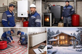 Отопление дома площадью 200 м² в Рузе