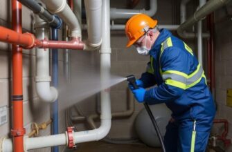 Промывка внутренних трубопроводов отопительных систем зданий