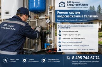 Ремонт систем водоснабжения в Селятино
