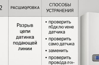Ошибки настенных котлов Ferroli F42
