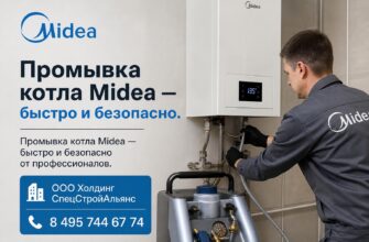Промывка котла Midea