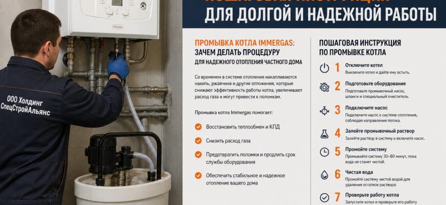 Промывка котла Immergas