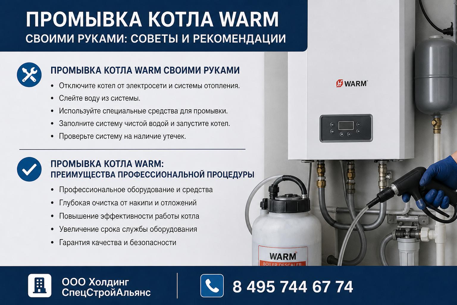 Промывка котла Warm: преимущества профессиональной процедуры