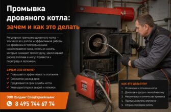 Промывка дровяного котла