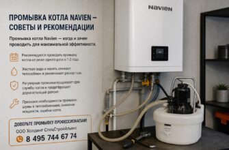 Промывка котла Navien
