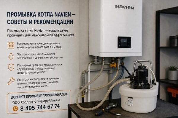 Промывка котла Navien