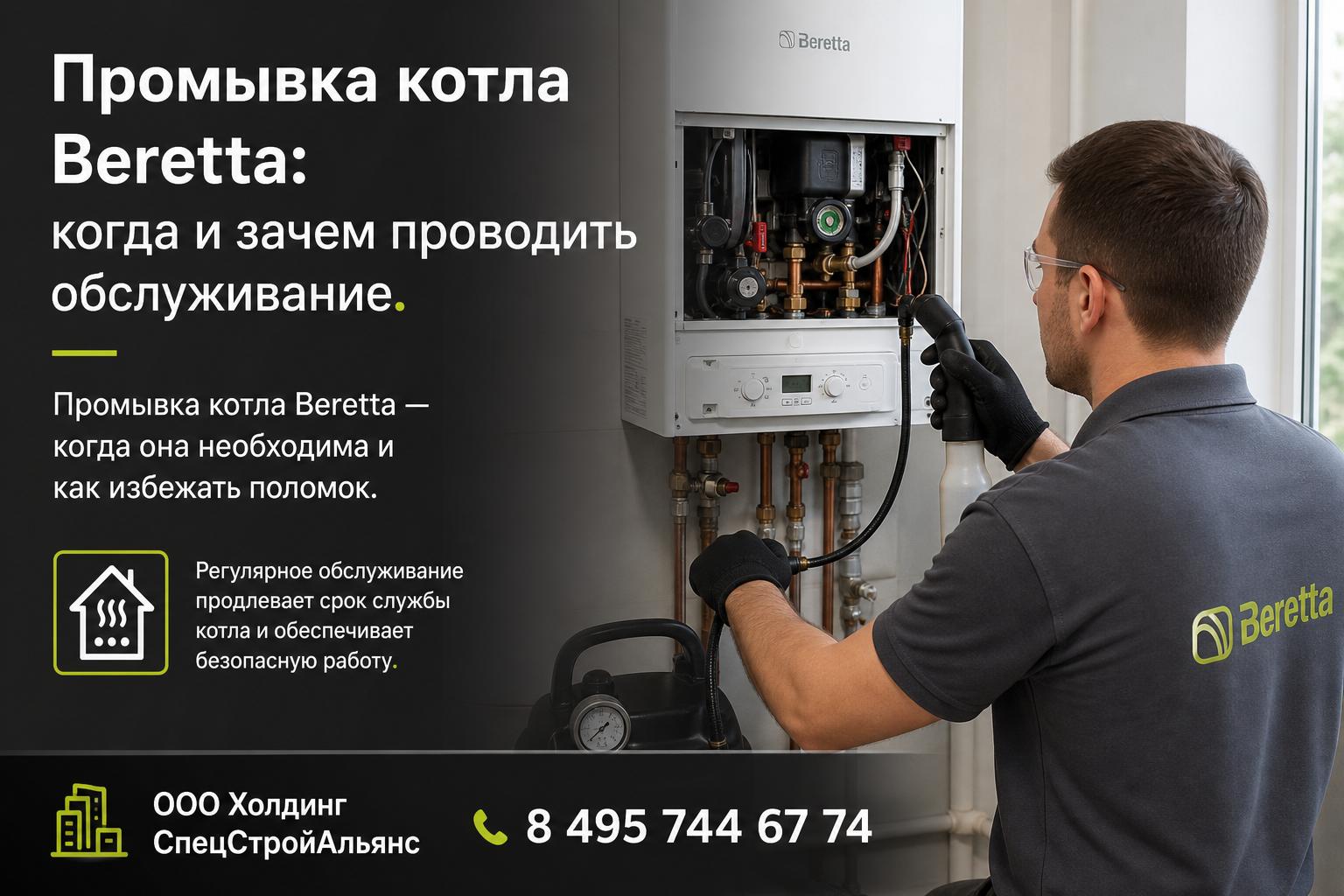 Промывка котла Beretta — когда она необходима и как избежать поломок