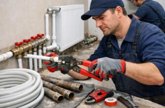 Шаховская: замена металлопластиковых труб отопления