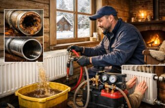 Шаховская промывка отопления дачи