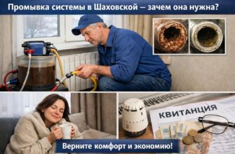 Промывка системы в Шаховской
