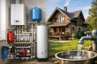 Отопление и водоснабжение частного дома под ключ в Шаховской