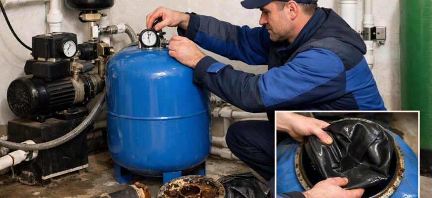 Обслуживание гидроаккумулятора водоснабжения в Шаховской