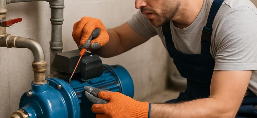 Ремонт насоса водоснабжения в Шаховской