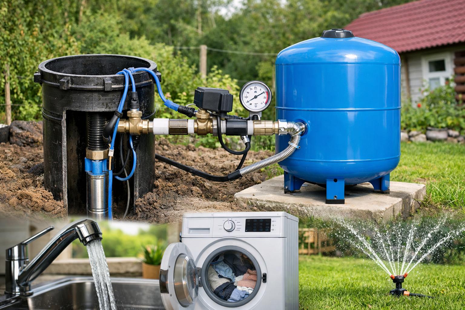 Почему гидроаккумулятор необходим при подключении к скважине — преимущества от Шаховская