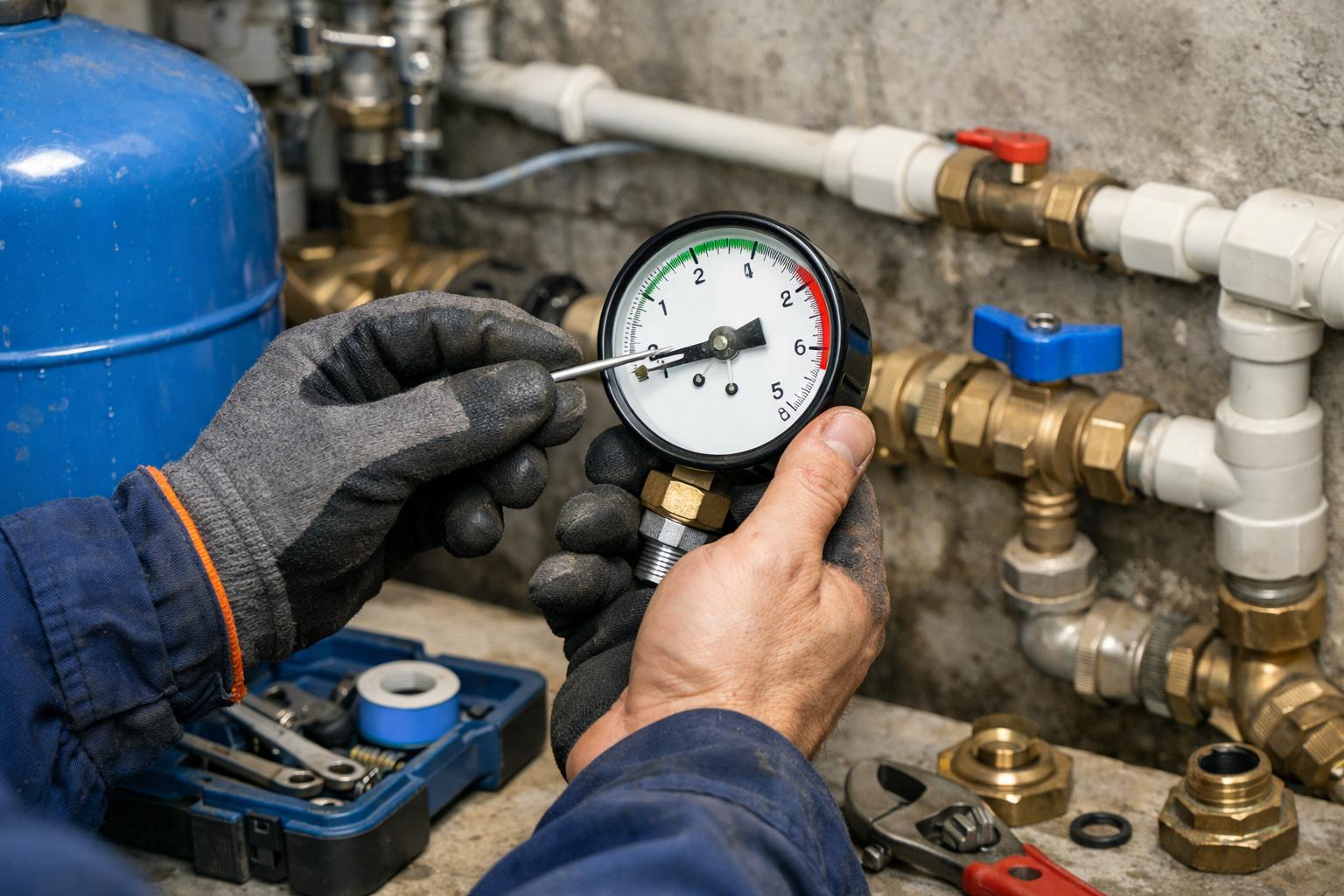 Ремонт манометра водоснабжения в частном доме в Шаховской — услуги компании